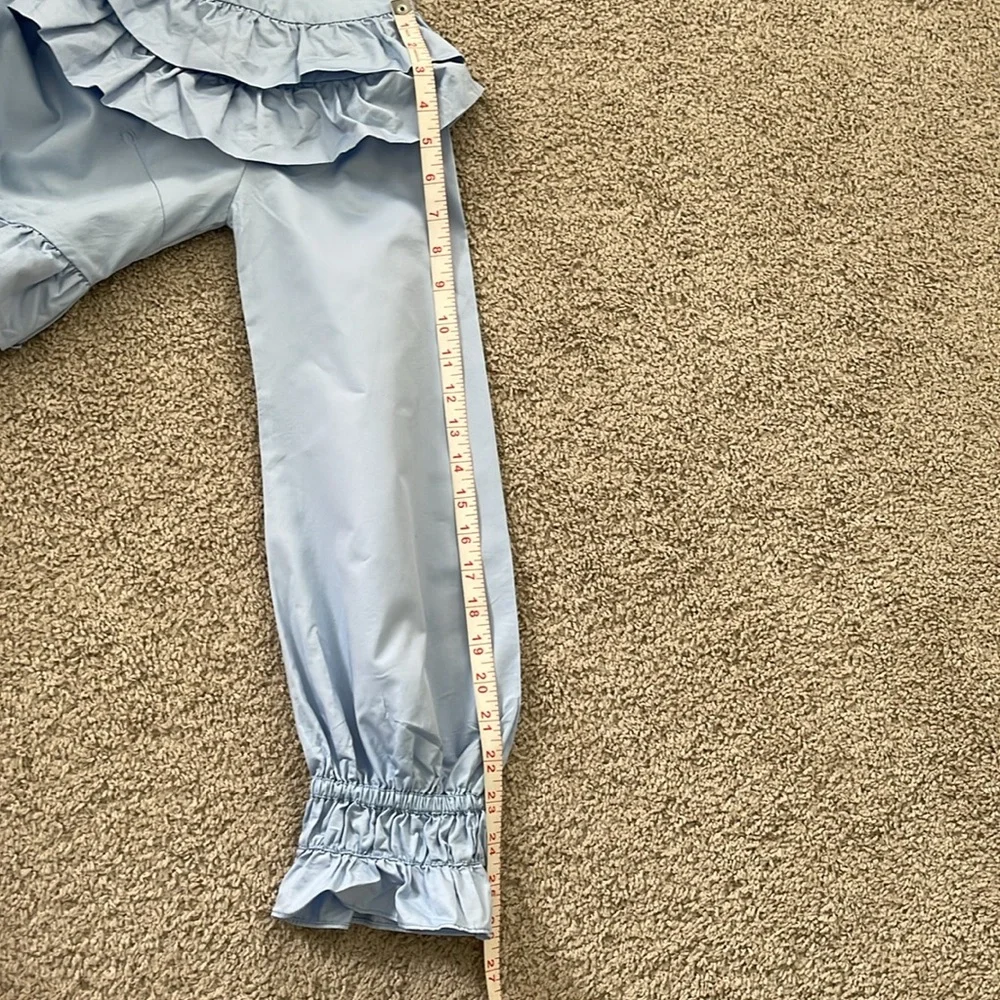 crās Ruffled Back Button Top - Picture 10 of 10